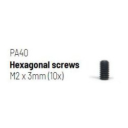 Hexagonal screws M2 x 3mm
